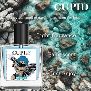 Cupid Hypnosis pheromone-infused perfume for men and women, 50ml blue liquid, fresh.