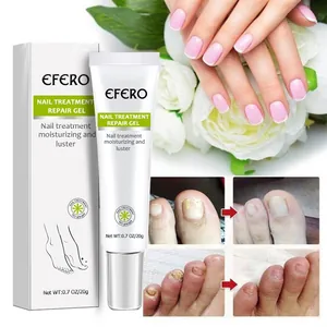 Détail montrant le tube de gel EFERO, la boîte et les résultats du traitement avant-après