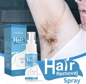 Close-up of SAUVASINE gentle hair removal spray for underarms and body hair