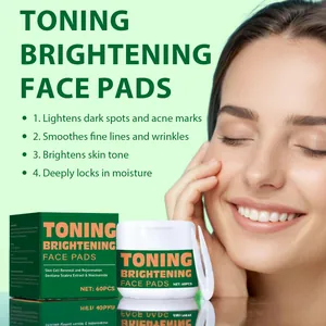 Vista dettagliata dei dischetti tonificanti illuminanti con niacinamide per macchie