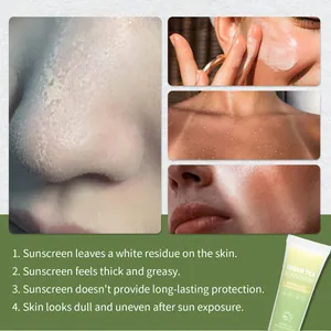 Dettaglio crema solare tè verde 50g SPF 50+ formula leggera non grassa difesa quotidiana