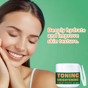 Vista dettagliata di Toning Brightening Face Pads per una pelle luminosa e idratata