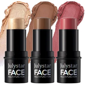 Set de barras de maquillaje Julystar con muestras de iluminador contorno y rubor