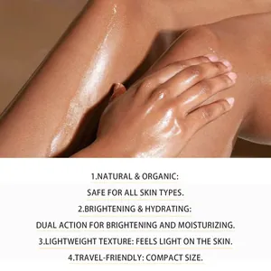 Detailed view of turmeric honey essential oil applied to skin showing brightening effect