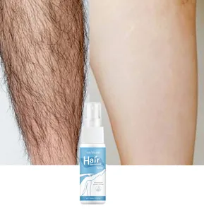 SAUVASINE 30ml hair removal spray demonstrating effective before and after leg hair removal