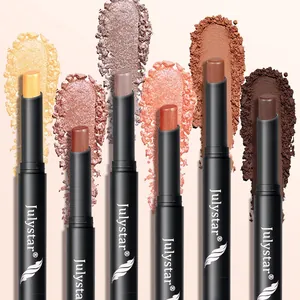 Set professionale di 6 ombretti in stick Julystar glitterati per un trucco luminoso.