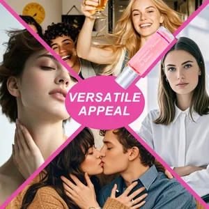Collage di scene di vita con il profumo ai feromoni rosa da 15 ml per le donne