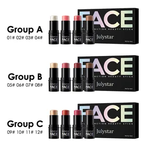 Julystar set de barras de belleza multifuncionales con iluminadores y contorno