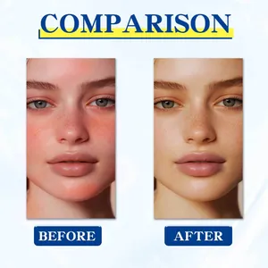 Comparaison avant et après l'effet du stick solaire sur le visage