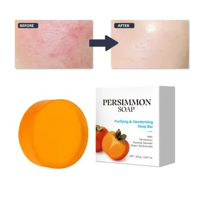 Sapone al cachi 100g con risultati della pelle prima e dopo per effetto deodorante
