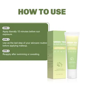 Guida all'uso dettagliata per la crema solare al tè verde SPF 50+ protezione leggera