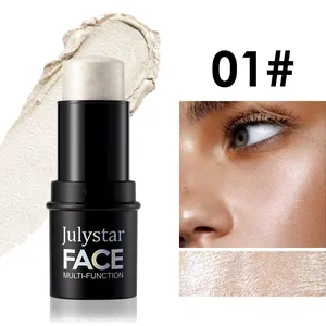 Barra iluminadora Julystar tono 01 que muestra la textura y el efecto en el rostro