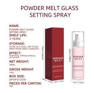 Powder Melt Glass Setting Spray 100ml dimensions and product specifications chart