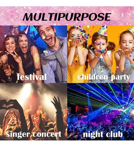 Scelte multiple di gel glitterato per festival, feste, concerti e locali notturni.