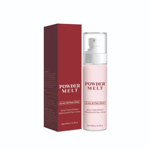 Professional Powder Melt Glass Setting Spray 100ml for long-lasting waterproof makeup