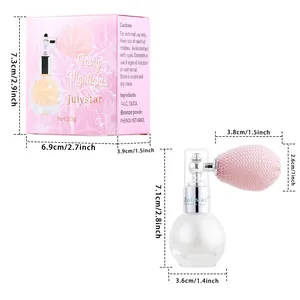 Vue détaillée du spray Fairy Highlights avec dimensions de la bouteille et boîte