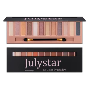 Palette di ombretti professionale a 12 colori con finish opachi e brillanti