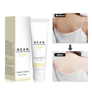 Crema solare Bean SPF50+ PA++++ con display dell'effetto schiarente della pelle