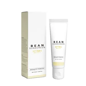 Bean Sunscreen SPF50+ PA++++ moisturizing UV protection facial cream with packaging 50ml