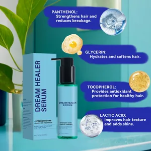Detalle del sérum capilar Dream Healer con ingredientes y beneficios