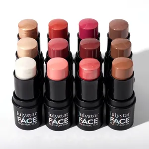 Set profesional de barras de maquillaje multifunción para iluminador, rubor y contorno