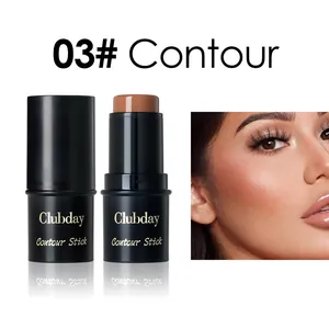 Close-up detail of shade 03# matte contour stick showing professional makeup result