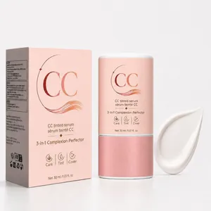 Rosa CC getöntes Serum 30ml mit 3-in-1 Teint-Perfektionierer-Box und Cremetextur
