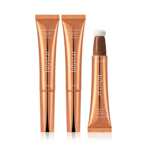 Rose gold liquid beauty wand with sponge applicator for blush and contour