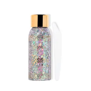 Gel glitter grosso Julystar per trucco viso e capelli con spatola da trucco