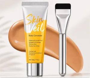 Κοντινό πλάνο του Skin Veil Body Concealer με επαγγελματικό πινέλο για μεικ απ