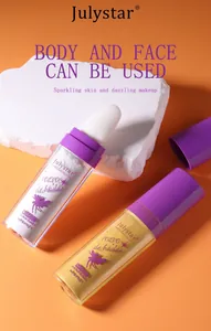 Detail view of Julystar fairy highlighter powder sticks for face and body shimmer