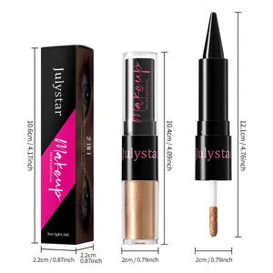 Spécifications détaillées de taille pour l'ombre à paupières liquide et l'eyeliner 2-en-1.