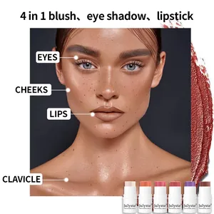Versatile 4-in-1 creamy makeup sticks for eyes, cheeks, and lips in matte finish by Julystar