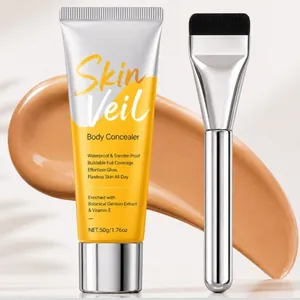 Κονσίλερ σώματος Skin Veil 50g με επαγγελματικό πινέλο μέικ απ και δείγμα κρέμας