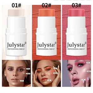 Julystar multi-use blush sticks set showing three shades for eyes, cheeks, and lips