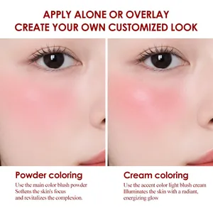 Comparaison des effets de blush poudre et crème pour un look radieux