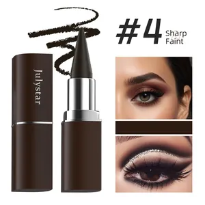 Julystar #4 μαύρο ματ eyeliner, αδιάβροχη σύνθεση που στεγνώνει γρήγορα