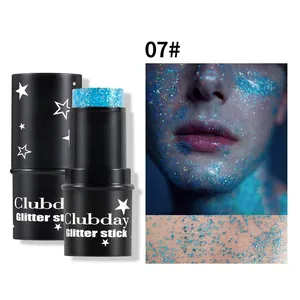 Professioneller blauer Glitzerstift für Gesicht und Körper Make-up in Nuance 07# von Clubday