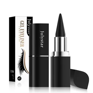 Ματ μαύρο τζελ eyeliner μακράς διαρκείας με κουτί συσκευασίας