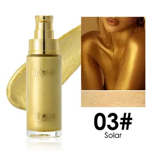 Dettaglio dell'olio glitterato corpo 30ml che mostra l'effetto radioso sulla pelle