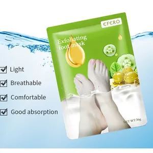 EFERO exfoliating foot mask with cucumber and olive extracts for smooth, soft skin