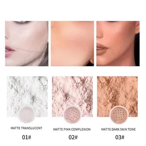 Julystar matte loose powder in 3 shades for waterproof long-lasting makeup