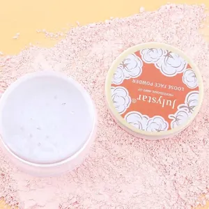 Julystar matte waterproof loose face powder for long-lasting flawless makeup setting