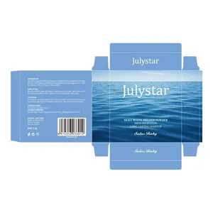 Vue détaillée de la boîte d'emballage de la poudre pressée mate Julystar