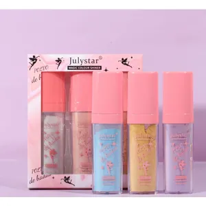 Coffret de poudre illuminatrice professionnelle Julystar pour le visage et le corps entier