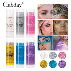 Lot professionnel de 6 bâtons de paillettes pour visage corps et cheveux maquillage
