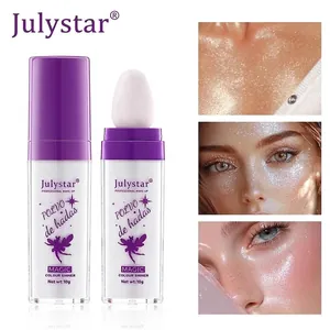 Professional fairy highlighter powder stick set for face and body shimmering glow makeup