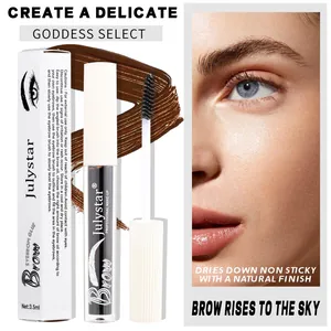 Julystar waterproof long-lasting eyebrow glue set with quick-dry formula and natural finish