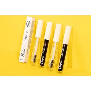 Julystar waterproof eyebrow glue set featuring clear and tinted gels in 3.5ml tubes