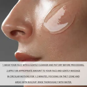 Close-up detail showing the texture and usage instructions for the rice bran ampoule